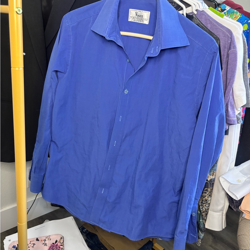 Vogue Cobalt Blue Tailored Shirt